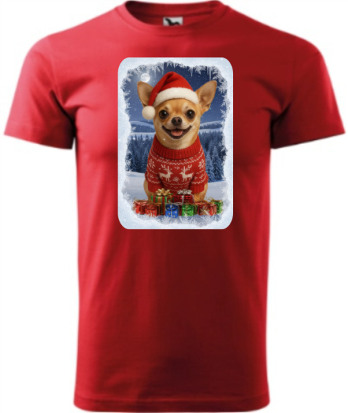 Vánoční tričko s Čivavou3